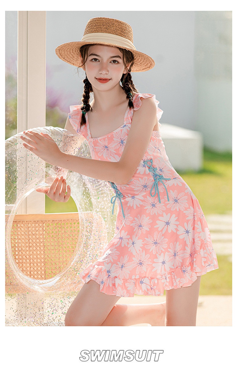 24HH313.14- VÁY BƠI LIỀN MẢNH HOẠ TIẾT HOA