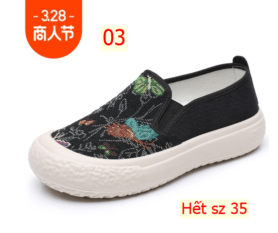 24HA313.13 - GIÀY VẢI NỮ