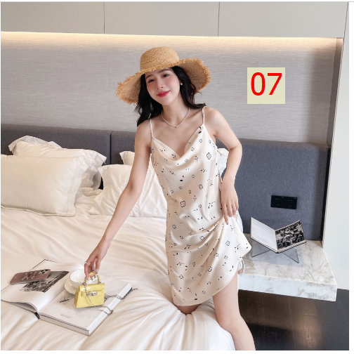 24HH24.09 - VÁY LỤA 2 DÂY QCCC