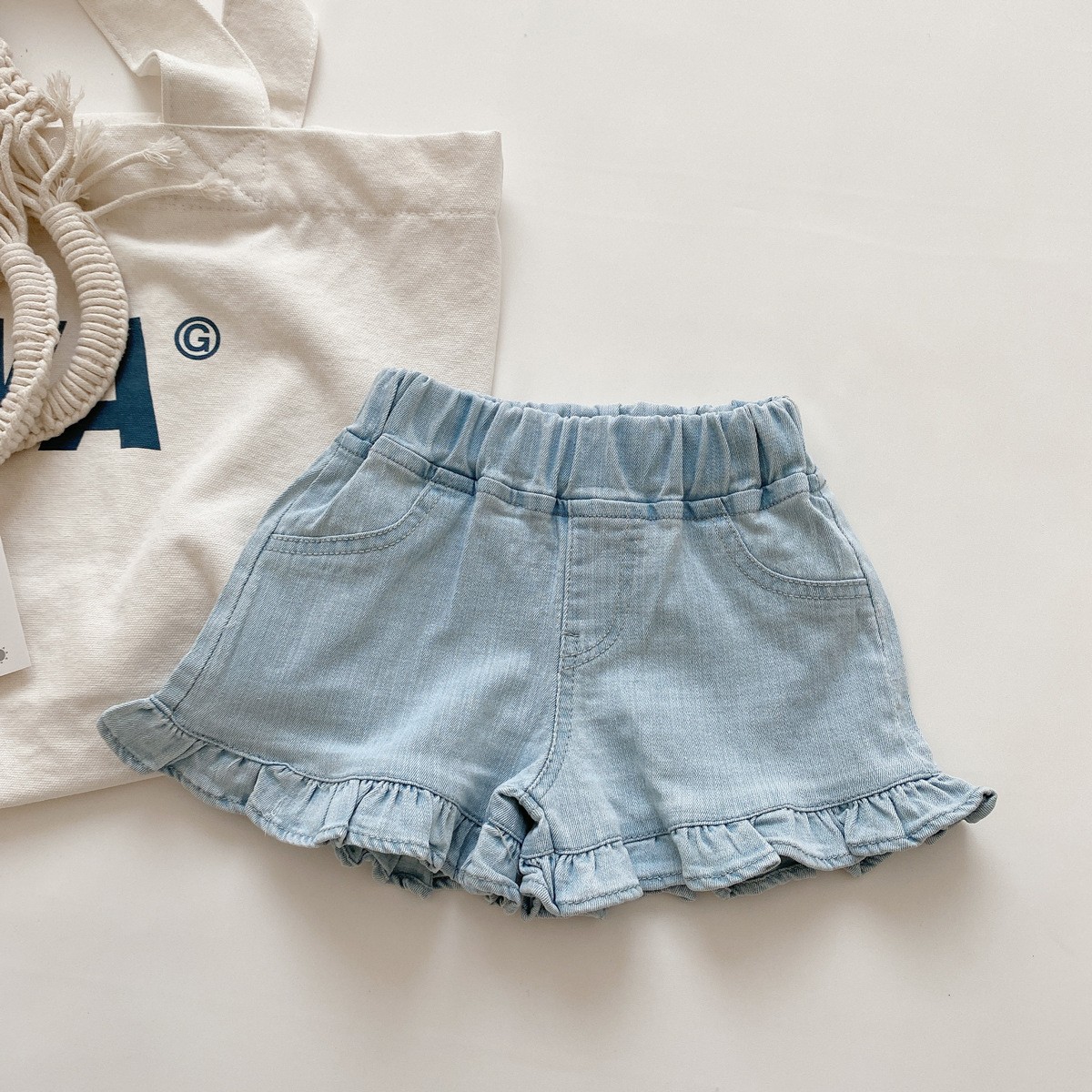 24HA24.09 - QUẦN SHORT DENIM 2 MÀU BÉ GÁI
