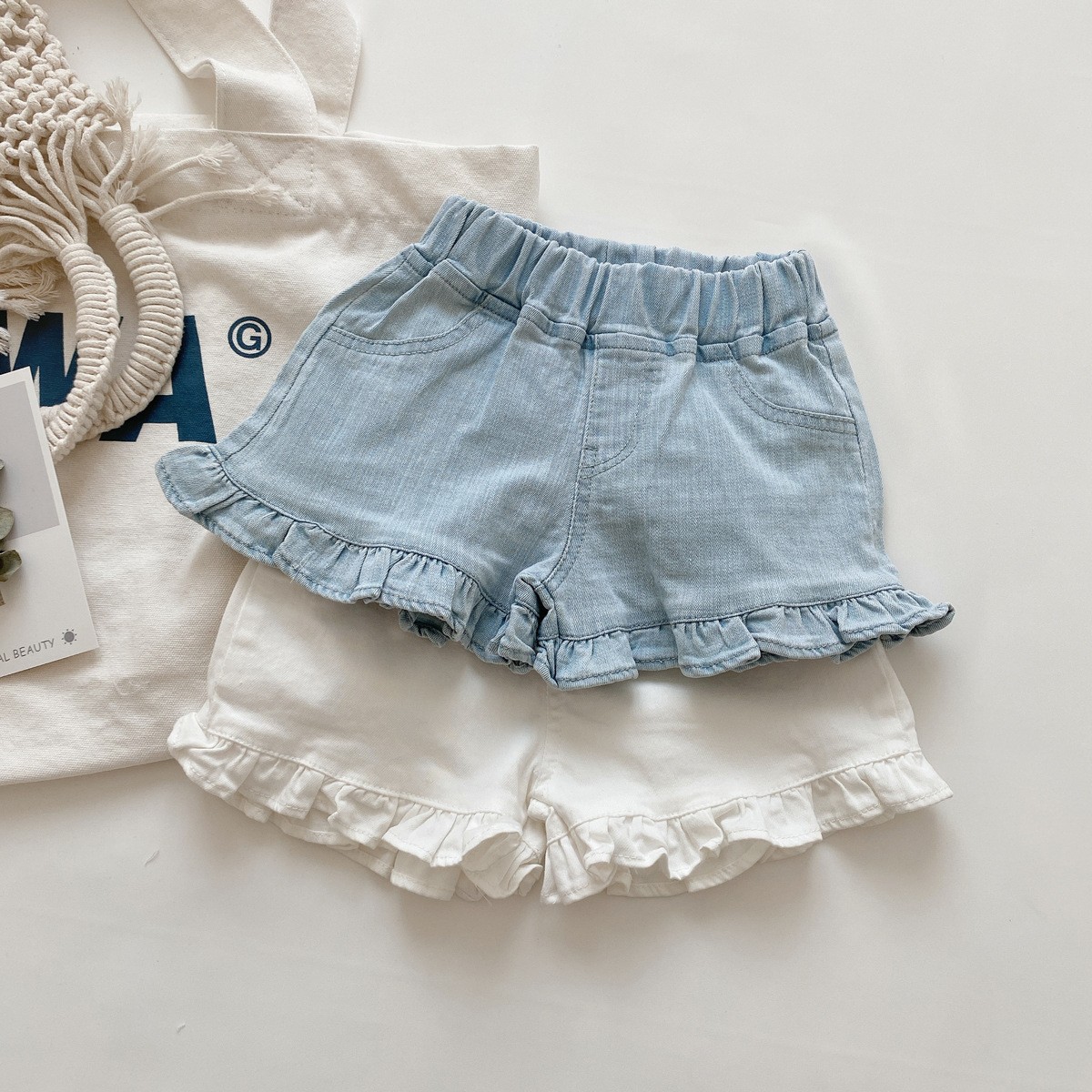 24HA24.09 - QUẦN SHORT DENIM 2 MÀU BÉ GÁI