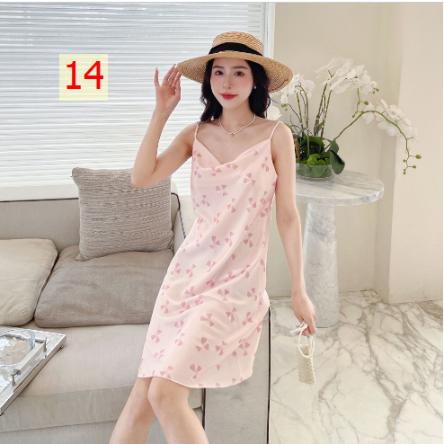 24HH24.09 - VÁY LỤA 2 DÂY QCCC