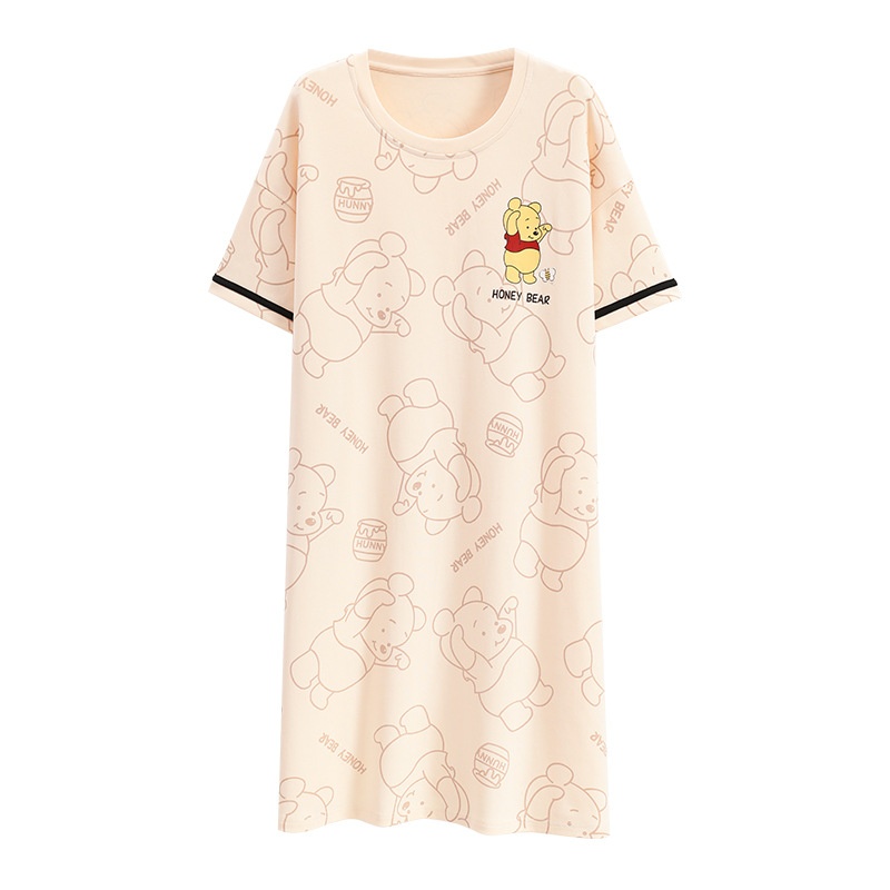 24HH24.10 - VÁY COTTON NỮ CỘC TAY CÓ ĐỆM NGỰC