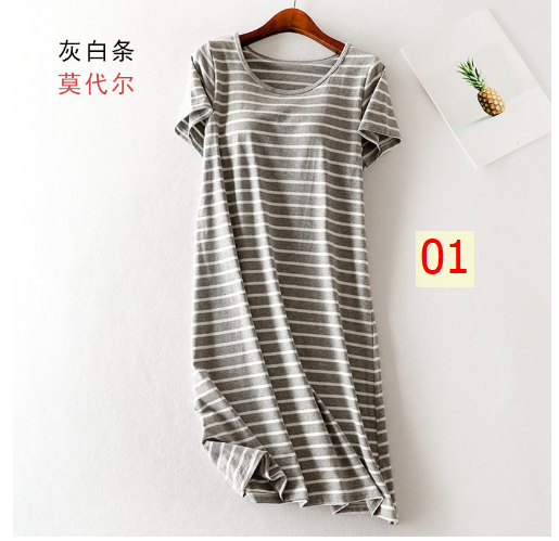 24HH24.12 - VÁY CỘC TAY MẶC NHÀ KÈM ĐỆM NGỰC