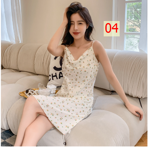 24HH24.09 - VÁY LỤA 2 DÂY QCCC