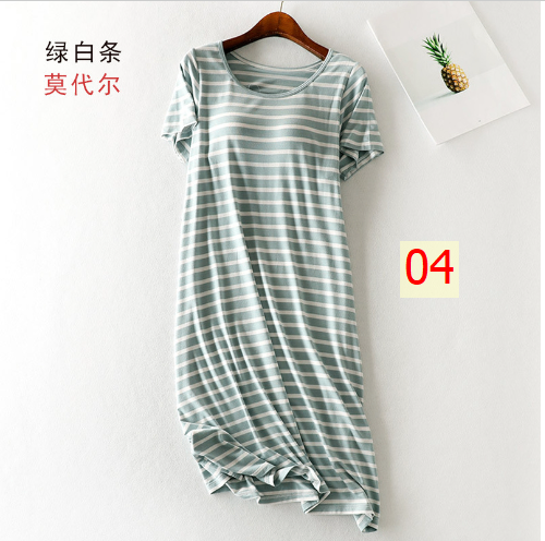 24HH24.12 - VÁY CỘC TAY MẶC NHÀ KÈM ĐỆM NGỰC