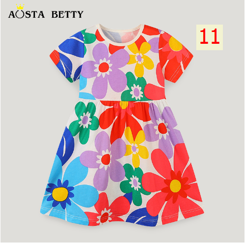 24HA44.19 - VÁY BÉ GÁI HÃNG AOSTA BETTY