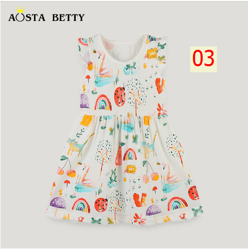24HA44.19 - VÁY BÉ GÁI HÃNG AOSTA BETTY