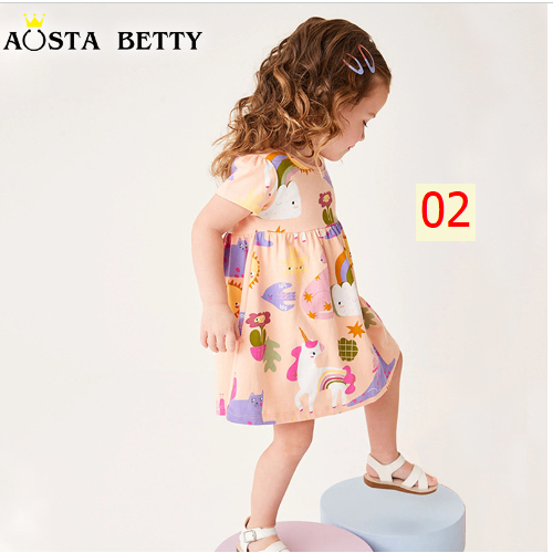 24HA44.19 - VÁY BÉ GÁI HÃNG AOSTA BETTY