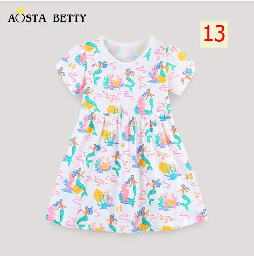 24HA44.19 - VÁY BÉ GÁI HÃNG AOSTA BETTY