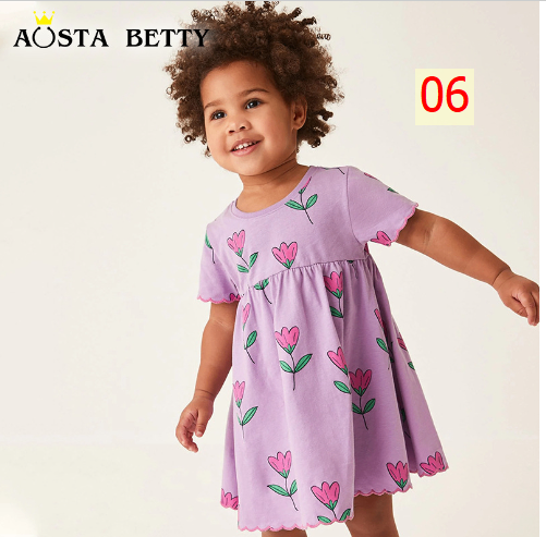 24HA44.19 - VÁY BÉ GÁI HÃNG AOSTA BETTY