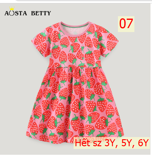 24HA44.19 - VÁY BÉ GÁI HÃNG AOSTA BETTY