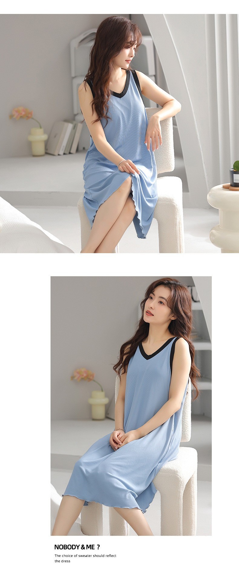24HH44.03 - VÁY NGỦ 2 DÂY NỮ