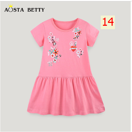 24HA44.19 - VÁY BÉ GÁI HÃNG AOSTA BETTY