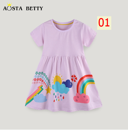 24HA44.19 - VÁY BÉ GÁI HÃNG AOSTA BETTY