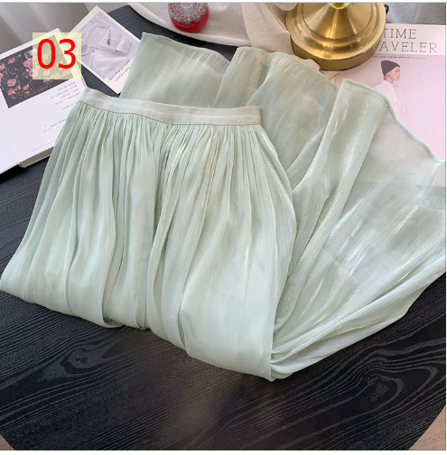 24HA54.08 - CHÂN VÁY TƠ LỤA