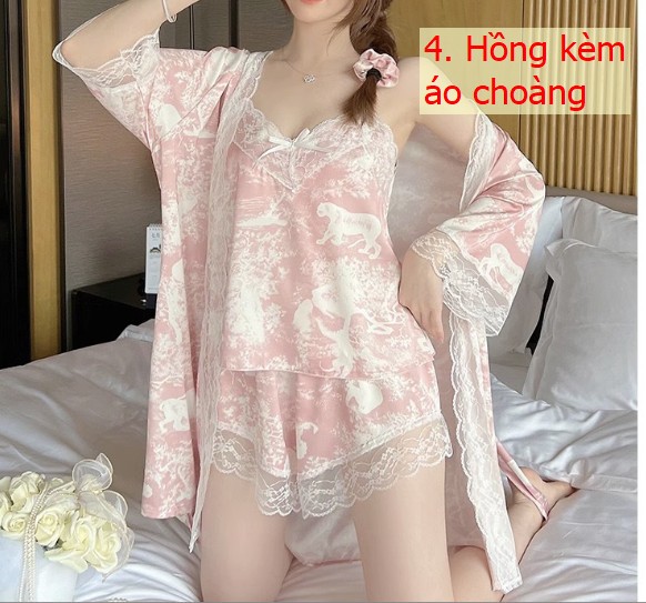 24HH64.07 - BỘ LỤA 2 DÂY LOANG MẪU MỚI