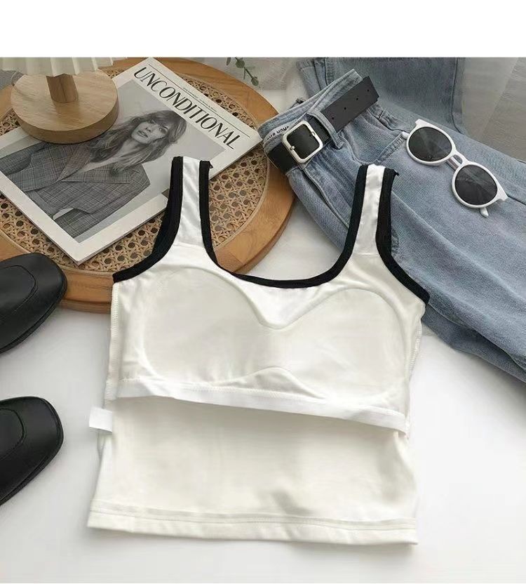 24HH64.05 - SET 2 ÁO CROPTOP SÁT NÁCH KÈM BRA