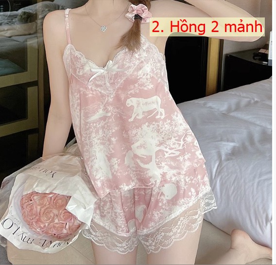 24HH64.07 - BỘ LỤA 2 DÂY LOANG MẪU MỚI