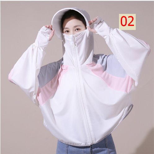 24HA64.02 - ÁO CHỐNG NẮNG TRÙM ĐẦU MỎNG NỮ