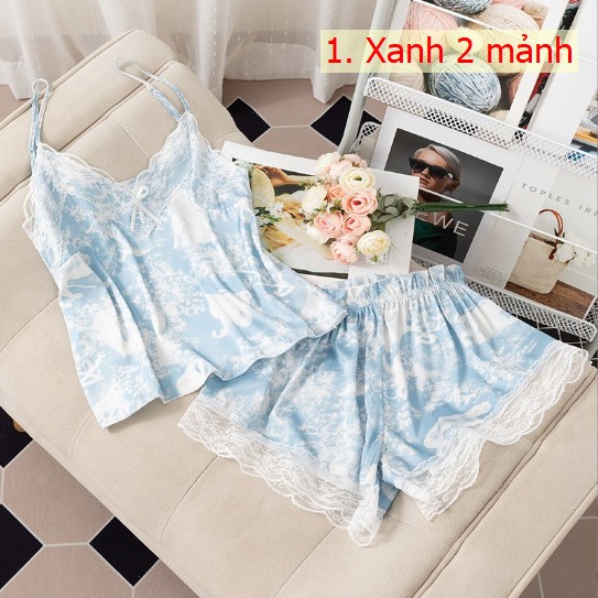 24HH64.07 - BỘ LỤA 2 DÂY LOANG MẪU MỚI