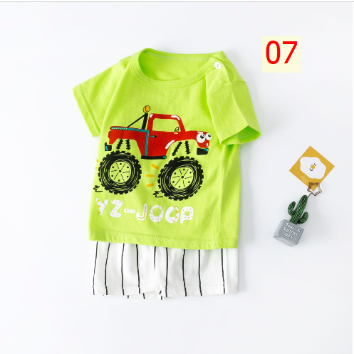 24HA74.06 - SET 2 BỘ MẶC NHÀ COTTON CHO BÉ
