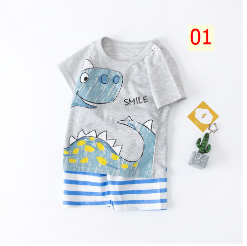 24HA74.06 - SET 2 BỘ MẶC NHÀ COTTON CHO BÉ