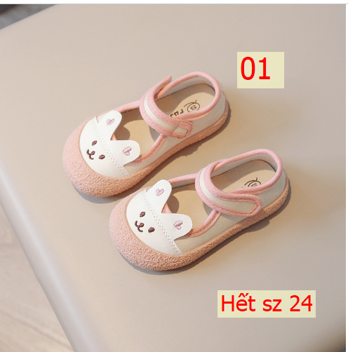 24HH104.18 - GIÀY MŨI THỎ BÉ GÁI