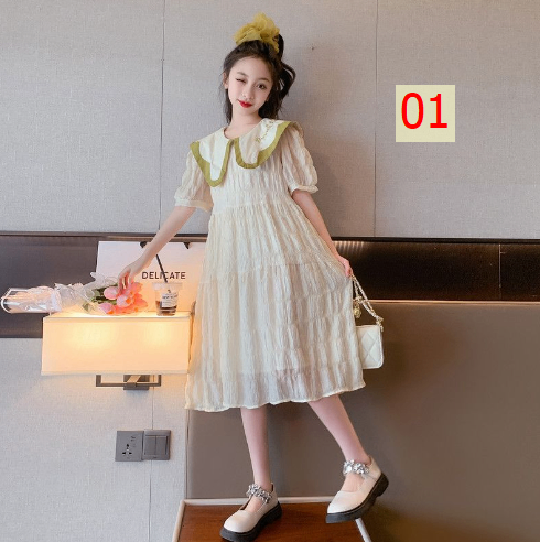 24HA114.05 - VÁY BÉ GÁI SIZE ĐẠI
