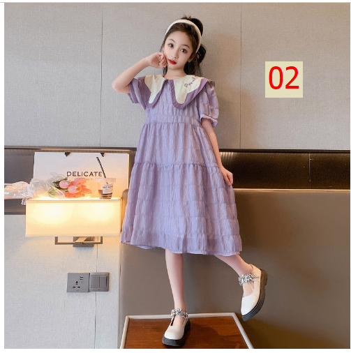 24HA114.05 - VÁY BÉ GÁI SIZE ĐẠI
