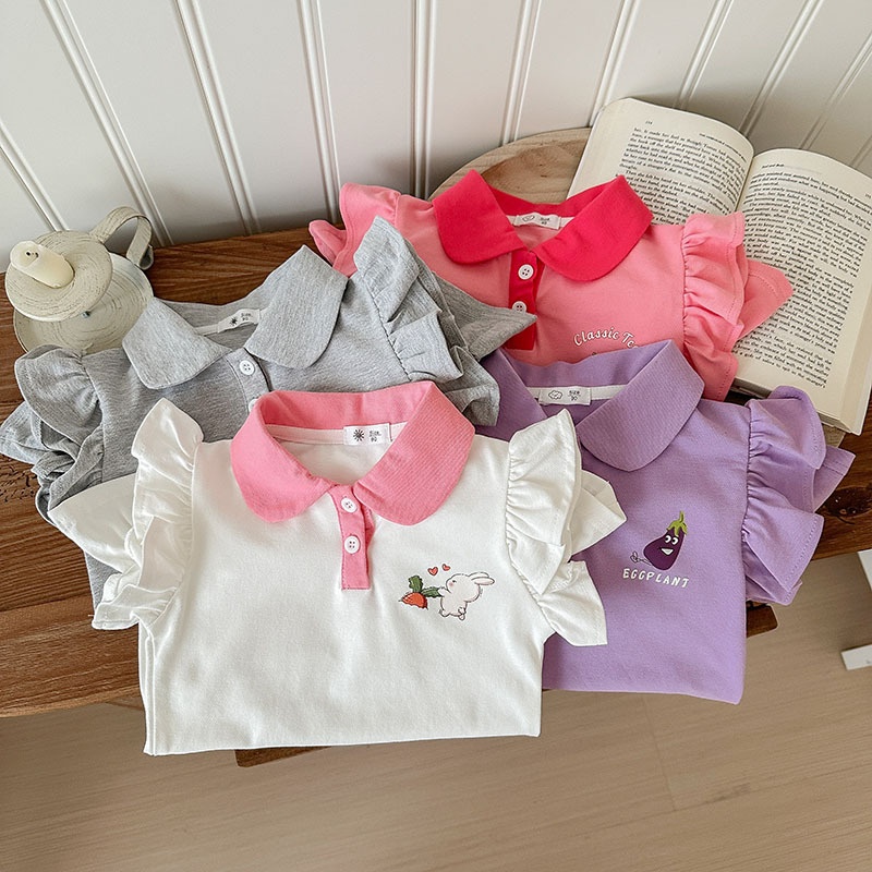 24HH134.14 - VÁY POLO CÁNH TIÊN CHO BÉ GÁI
