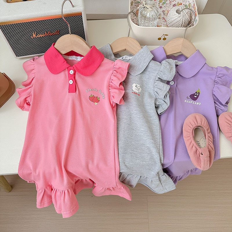 24HH134.14 - VÁY POLO CÁNH TIÊN CHO BÉ GÁI