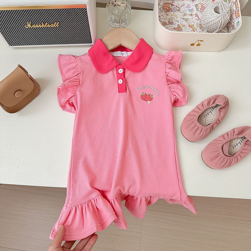 24HH134.14 - VÁY POLO CÁNH TIÊN CHO BÉ GÁI