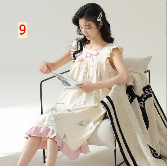 24HH144.04- VÁY 2 DÂY MẶC NHÀ - KHÔNG KÈM BRA.