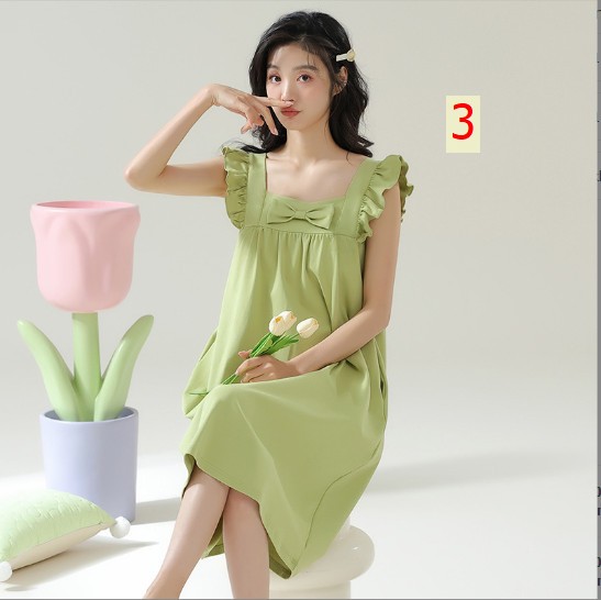 24HH144.04- VÁY 2 DÂY MẶC NHÀ - KHÔNG KÈM BRA.