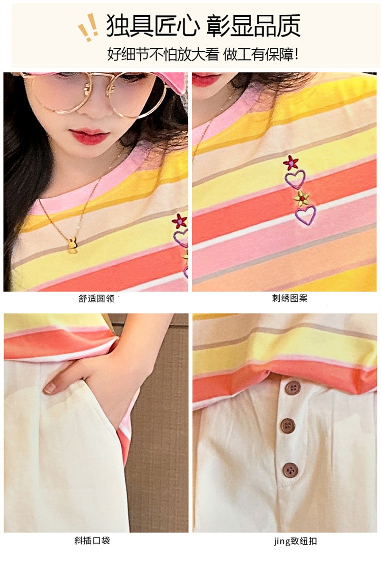 24HH144.13 - BỘ SHORT KẺ MÀU CHO BÉ GÁI