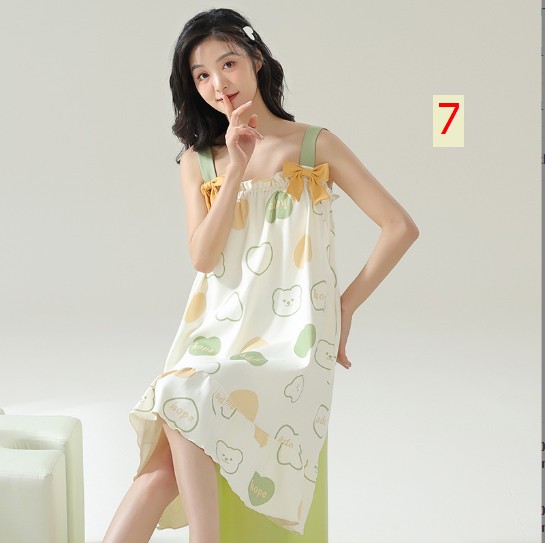 24HH144.04- VÁY 2 DÂY MẶC NHÀ - KHÔNG KÈM BRA.