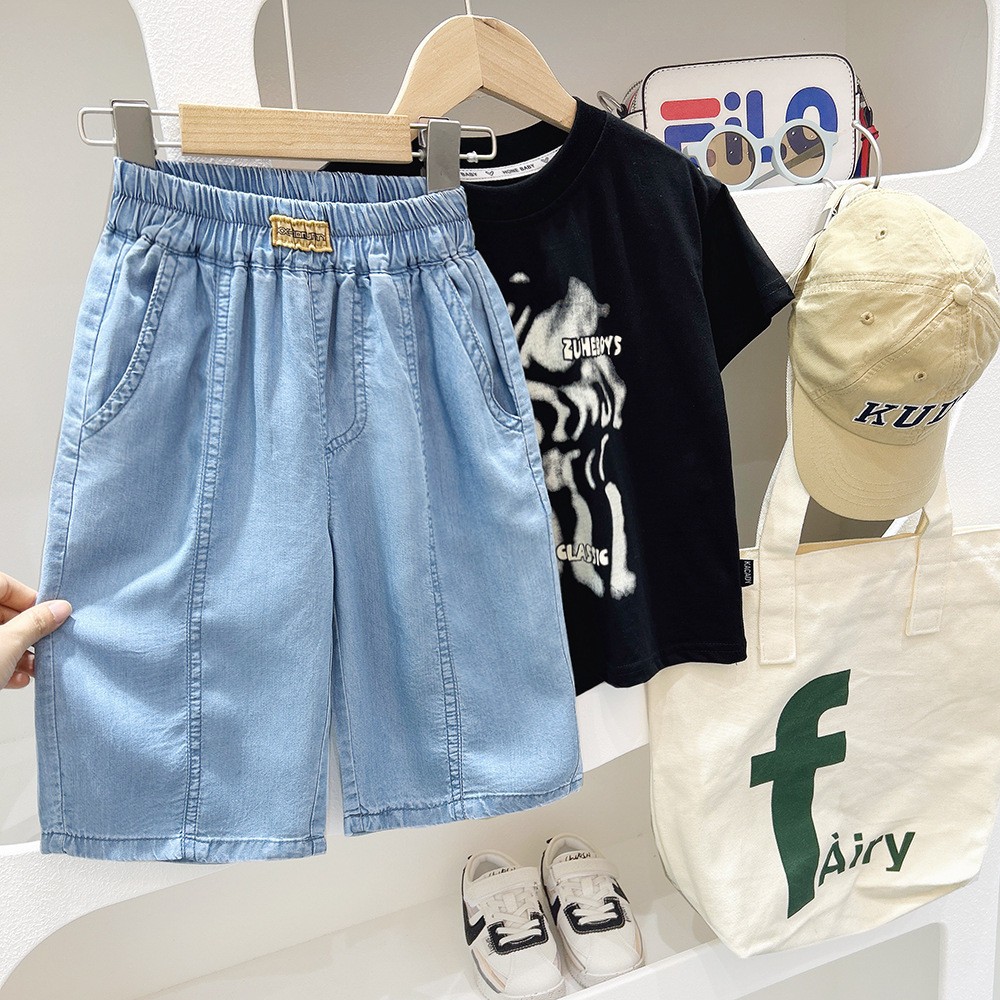 24HH154.06 - QUẦN SHORT JEAN GIẤY BÉ TRAI HÃNG KACADY