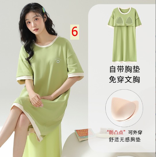 24HH154.10 - VÁY NGỦ KÈM ĐỆM NGỰC