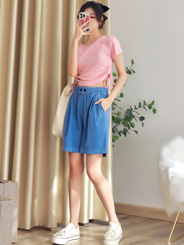 24HH154.07 - QUẦN SHORT JEAN GIẤY CHO NỮ