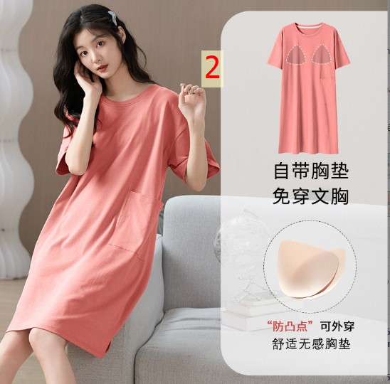 24HH154.10 - VÁY NGỦ KÈM ĐỆM NGỰC