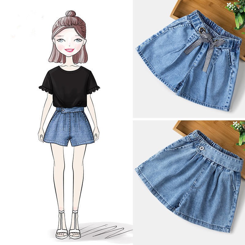 24HH154.11 - QUẦN SHORT DENIM CHO BÉ GÁI