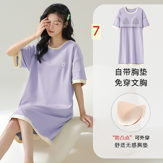 24HH154.10 - VÁY NGỦ KÈM ĐỆM NGỰC