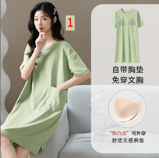 24HH154.10 - VÁY NGỦ KÈM ĐỆM NGỰC