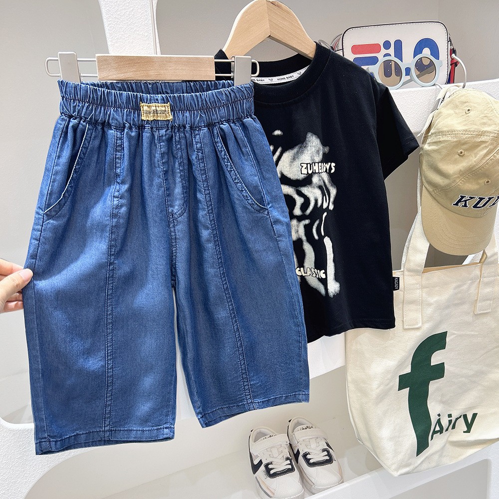 24HH154.06 - QUẦN SHORT JEAN GIẤY BÉ TRAI HÃNG KACADY