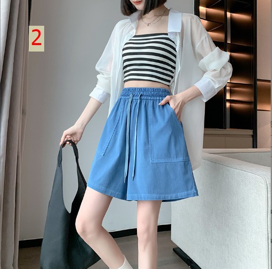 24HH154.07 - QUẦN SHORT JEAN GIẤY CHO NỮ
