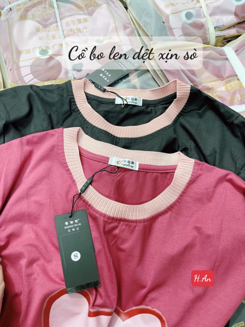 24HAVN02.164 - VÁY SUÔNG COTTON 4C HÓT 2 MÀU HỒNG GHI IN MÈO HÓT