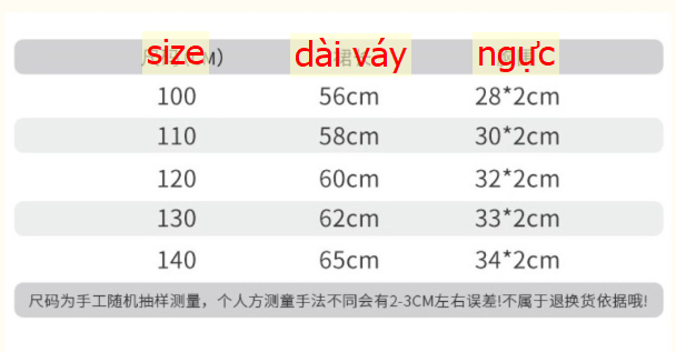 24HH164.05 - VÁY ELSA PHỐI TAY VOAN BÉ GÁI