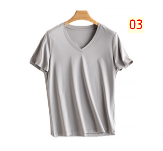 24HA174.15 - ÁO THUN TENCEL CỔ TIM