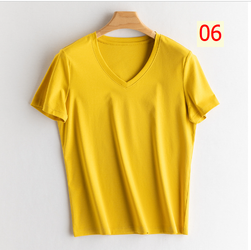 24HA174.15 - ÁO THUN TENCEL CỔ TIM